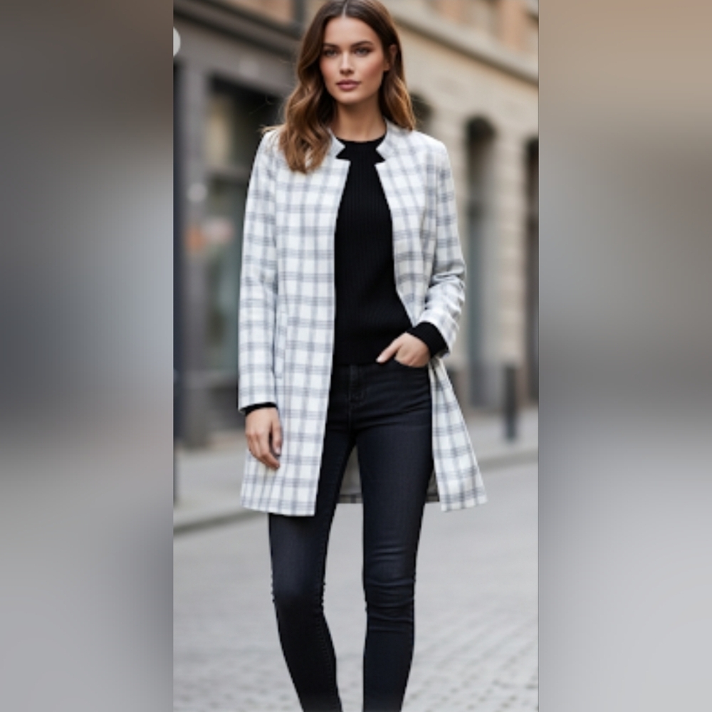 NWOT Carolina Belle Open Front Long Line Blazer size M